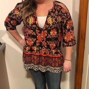 NWT My Michelle Cold Shoulder Blouse